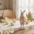 thumbnail image 5 of Easter Bunny Resin Decoration – Cute Handcrafted Rabbit Figurine for Holiday Home Decor, Easter Table Centerpiece & Gift, 6.3-inch Standing Ornament, 5 of 6