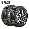 thumbnail image 1 of Paquete de 8 llantas de seguridad para automóviles con cadenas de acero antideslizantes para llantas Zhivalor FLD-4155, 1 of 3