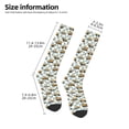 thumbnail image 2 of Fotbe Construction Vehicle print Women's Men's Novelty Crew Socks Cotton Socks Knee High Socks for Walking,Running,Nurses,Pregnancy, 2 of 6
