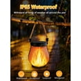 thumbnail image 4 of Gen2 Solar Lanterns Outdoor Waterproof, Solar Lantern with Dancing Flame, 2 Lighting Modes, Dual Charging USB & Solar, Solar Outdoor Lights with Rope Handle for Camp Garden Tree Tabletop Decor, 4 of 8