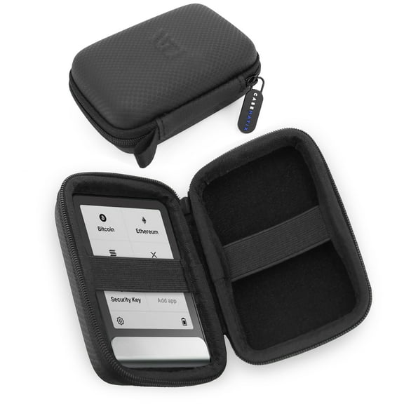 CASEMATIX Carry Case Fits Ledger STAX Crypto Wallet and Ledger Flex Wallet - Case Only for Cryptocurrency Wallet, Black