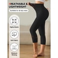 thumbnail image 5 of Athlemo Women's High-Waisted Tummy Control Anti-Cellulite Capri Leggings, 5 of 8