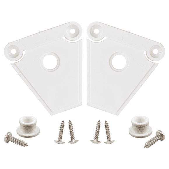 NeverBreak Parts - 2 High Strength White Igloo Cooler Latches with Posts and 6 SS Screws