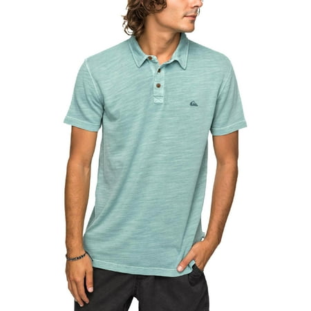 Quiksilver Mens New Everyday Sun Cruise Logo Short Sleeves Polo Shirt Green XXL