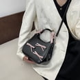 thumbnail image 3 of Bolso Sweet Bow Hombro Contraste Color Tote Estético Bandolera Negro, 3 of 8