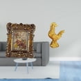 thumbnail image 2 of Marco de fotos floral tallado a mano, soporte para fotos, marco de fotos antiguo montado en la pared con figura de pollo, estatua decorativa Feng Shui, 2 of 8