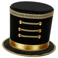 thumbnail image 3 of Sombrero de cascanueces Banda Juego de rol importante Disfraz Banda de música Accesorio de cosplay Negro, 3 of 8