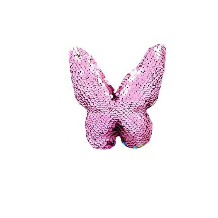 Rhode Island Novelty - Flip Sequin Plush - BUTTERFLY (Sequin - Pink & Multicolored) (5