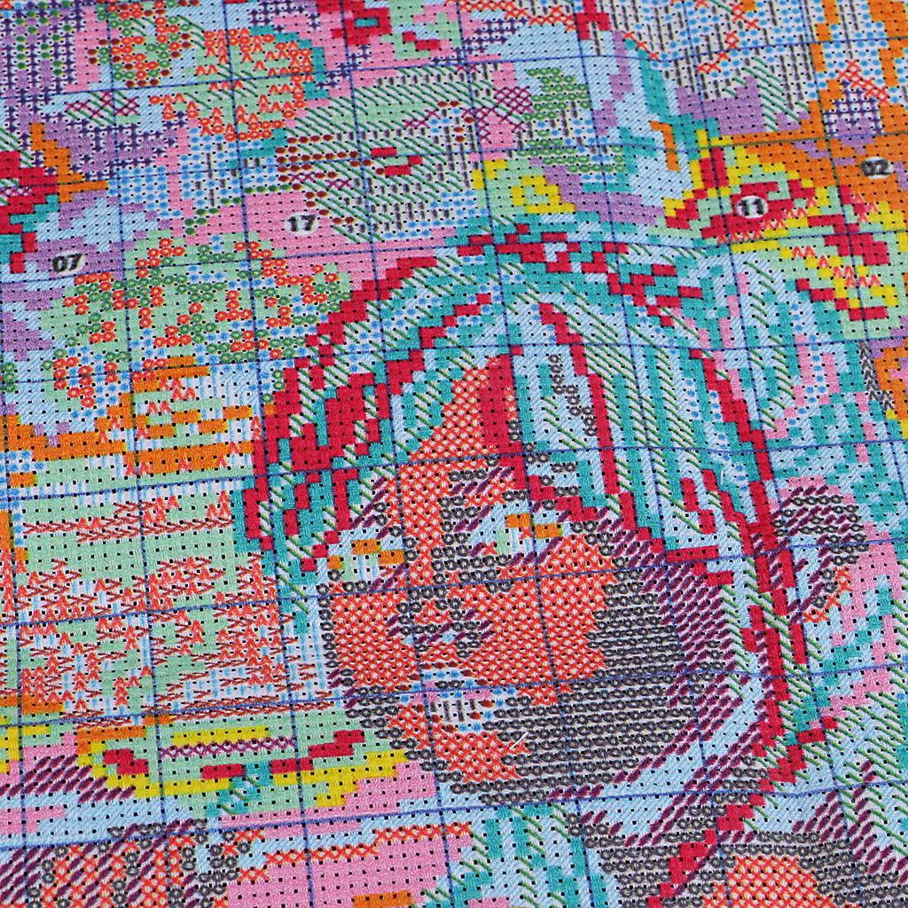 Deux petites filles Counted cross stitch Kits 14 compter 62x62cm À faire soi-même Needlework 