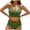 Army Green, variant on SnZhen Women's Split High Waisted Solid Color Swimsuits Conservative And Fashionable Bikini Swimsuit