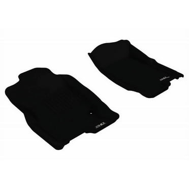 3D MAXpider 2006-2010 Fits Ford Explorer 1st Row Black Kagu Carbon Fiber Embossed Pattern Floor Mat L1FR03511509