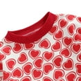 thumbnail image 4 of Toddler Baby Boy Girls Valentine's Day Jumpsuit Heart Print Long Sleeve Cute Romper Playsuit,0-12M, 4 of 6