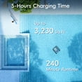 thumbnail image 6 of Seauto SAT40 Smart Cordless Pool Cleaner - App-Controlled, 90° Wall Climbing, Waterline & Floor Cleaning, Auto-Dock, Long Battery Life, LED Status, Suitable for In-ground & above-ground pools, 6 of 13