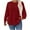 Red, variant on Posijego Women's Plus Size Sweatshirts Fashion Fall Long Sleeve Crew Neck Pullover Sweatshirt Tops