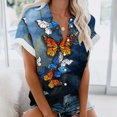 thumbnail image 2 of Blusa con estampado floral de manga corta con cuello en V para mujer OAVQHLG3B Store  lin121212, 2 of 4