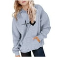 thumbnail image 1 of Chandail à Capuche à Manches Longues pour Garçons et Filles avec Poches Sport Confortable, 1 of 6