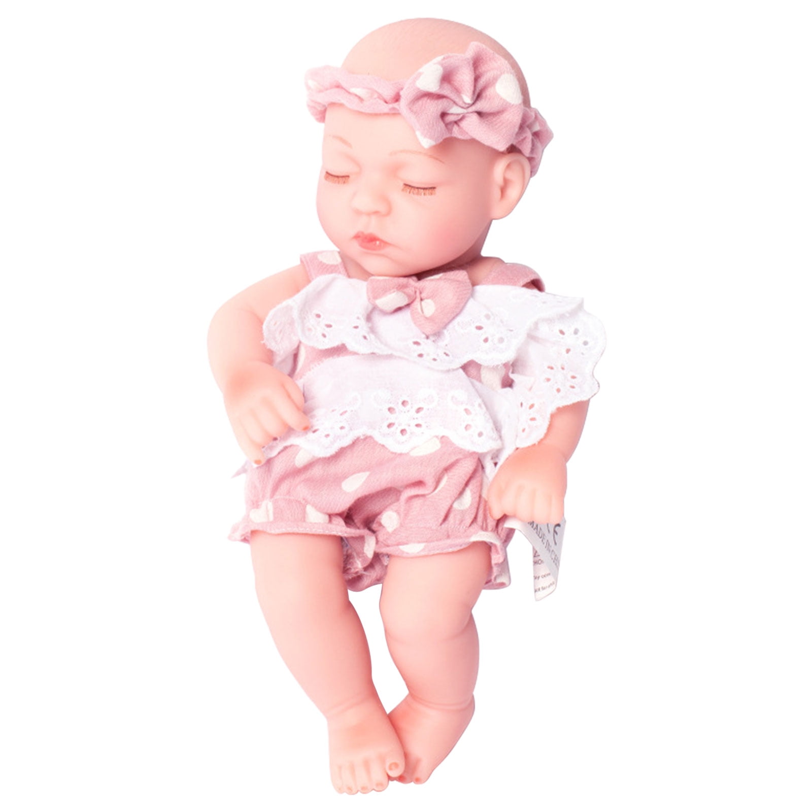 NEW! Baby Doll Headbands Set of 6 White & Pink Sparkles Reborn Dolls