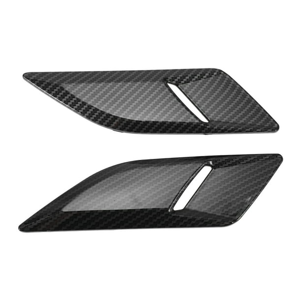 Cubierta de salida de aire del capó para Land Rover Range Rover Sport 2014-2023, cubiertas de ventilación del capó del motor ABS, patrón de fibra de carbono negro
