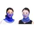 thumbnail image 6 of LULULION 2pcs Sun Protection Cover Neck Scarf Gaiter for Women Fabric Thin Lightweight Running Fishing, 6 of 8