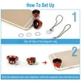 thumbnail image 3 of iMounTEK Phone Camera Lens Kit Magnetic 180°Fisheye Lens 0.67xWide Angle 10X Macro Lens, Red, 3 of 7