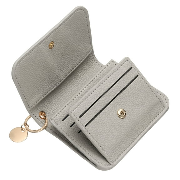 Uxcell Leather Wallet Credit Card Holder Minimalist Front Pocket Wallet for Women and Men Gift on Birthdays Thanksgiving, Black