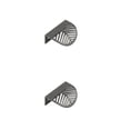 thumbnail image 2 of Perilla de puerta en forma de hoja Matsuzay Tipo 1 Gris 2Conjunto, 2 of 6