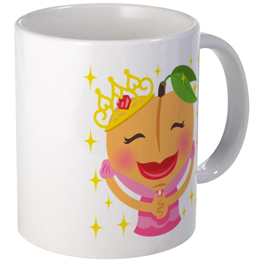 CafePress - Emoji Peach Princess - Unique Coffee Mug, Coffee Cup CafePress - Walmart.com ...