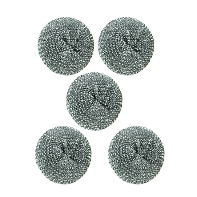 5 Pieces Cast Iron Scrubber Metal Scrubber Dish Scrubber for Cleaning Dishes