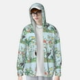 thumbnail image 4 of Kll Chinoiserie Floral Palm Tree Print Men'S Women’s Upf 50+ Sun Protection Outdoor Hoodie Jacket Long Sleeve Fishing Hiking Performance Shirt- Medium, 4 of 8