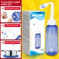 Neti Pot Sinus Rinse Bottle Nose Wash Cleaner Pressure Rinse Nasal Irrigation for Adult & Kid