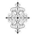 thumbnail image 1 of Accent Plus 10018759 Fleur-De-Lis Scrollwork Wall Plaque, 1 of 1