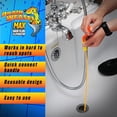 thumbnail image 5 of FlexiSnake Drain Weasel MAX Snake Hair Clog Remover Plumbing Tools, 24 inch, 2 Pack, 5 of 7