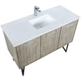 thumbnail image 5 of Lexora Home Lancy 48" Single Quartz Top Bathroom Vanity with NIckel Faucet, 5 of 15