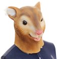 thumbnail image 1 of Casco con forma de ardilla, látex, animal, disfraz de cosplay, 1 of 1