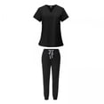 thumbnail image 1 of 2x Conjunto De Uniforme Médico Femenino, Ropa De Trabajo De Enfermera Lavable A Máquina Para Salón De Belleza, 1 of 8