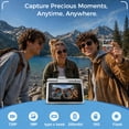 thumbnail image 4 of Mini Keychain Digital Camera, 1.47" Flip Screen, 1MP HD Photo, Built-in Flash, 16GB Card, Portable Retro Camera, Brown, 4 of 10