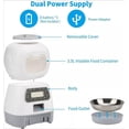thumbnail image 2 of TFixol Smart Pet Feeder with Voice Recorder - 3.5L Automatic & Manual Feeding for Cats & Dogs, USB & Battery Powered, Detachable Metal Plate, Memory Function, Eco-Friendly ABS Material, 2 of 6