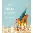 thumbnail image 3 of Ambesonne New Year Duvet Cover Sets, Christmas Tree on Sled, 2-Queen, Pale Blue Grey Multicolor, 3 of 7