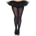 thumbnail image 1 of Music Legs 747Q-BLACK Collants Opaques Grande Taille - Noir, 1 of 1