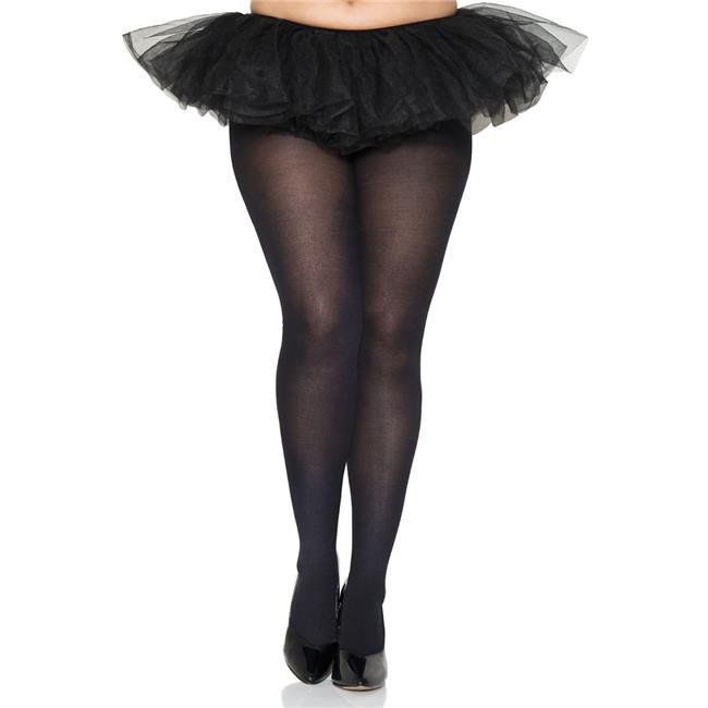 FashionFirst Plus Size Opaque Tights Black
