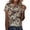 Z Khaki-1, variant on Womens Graphic Print Short Sleeve T Shirt Casual Crew Neck Tee Top Daily