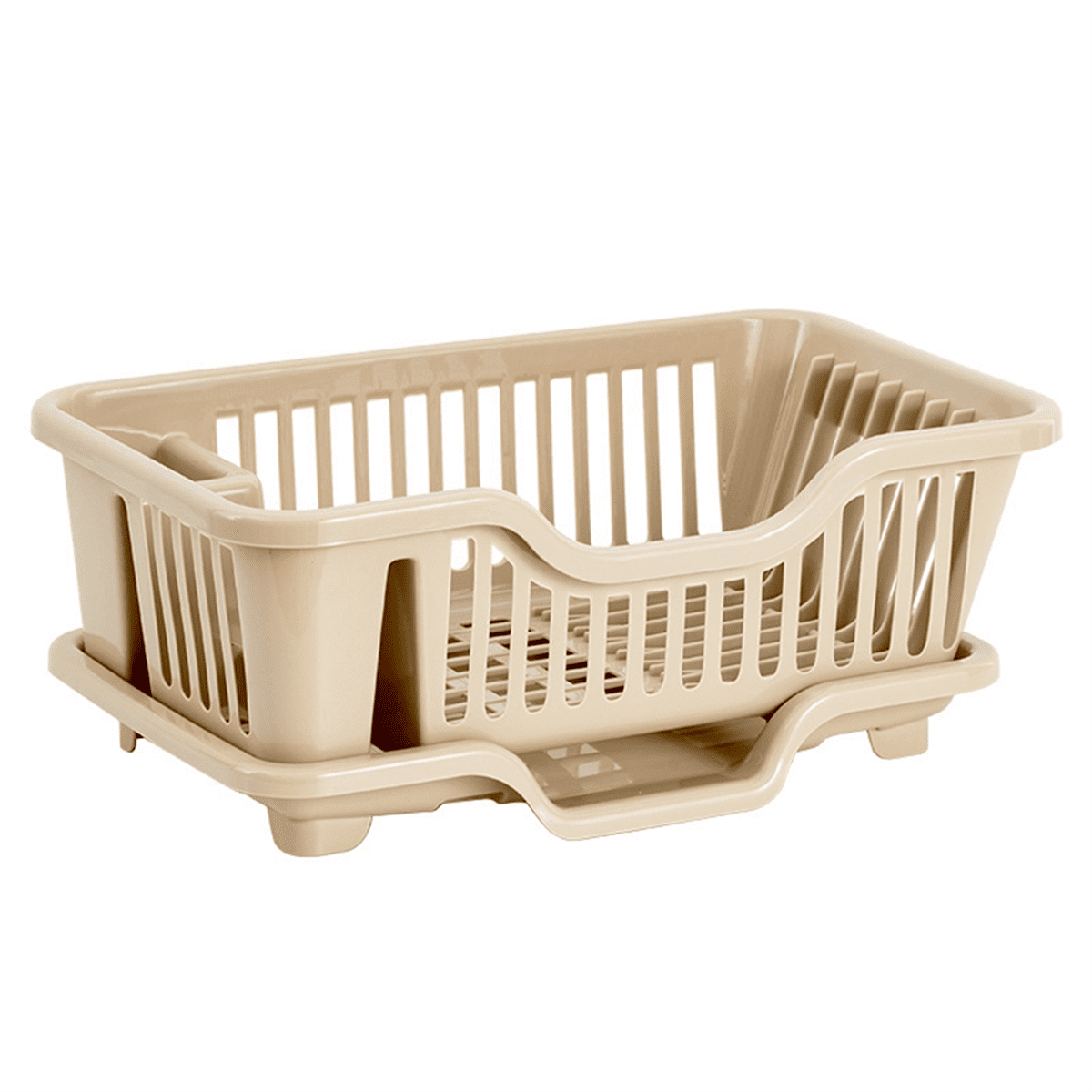 Dish Drying Rack-Dish Rack with Auto-Drain Organizer Rack Dish Rack and Drainaboard Set for Kitchen Counter Restaurant C