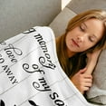 thumbnail image 2 of Sympathy Gifts for Loss of Son Sympathy Blanket Memorial Blanket Loss of Son Sympathy Gifts in Memory of Loved One Gifts Grief Gifts Bereavement Gifts Condolences Gifts Throw Blankets 50x60 inch, 2 of 6