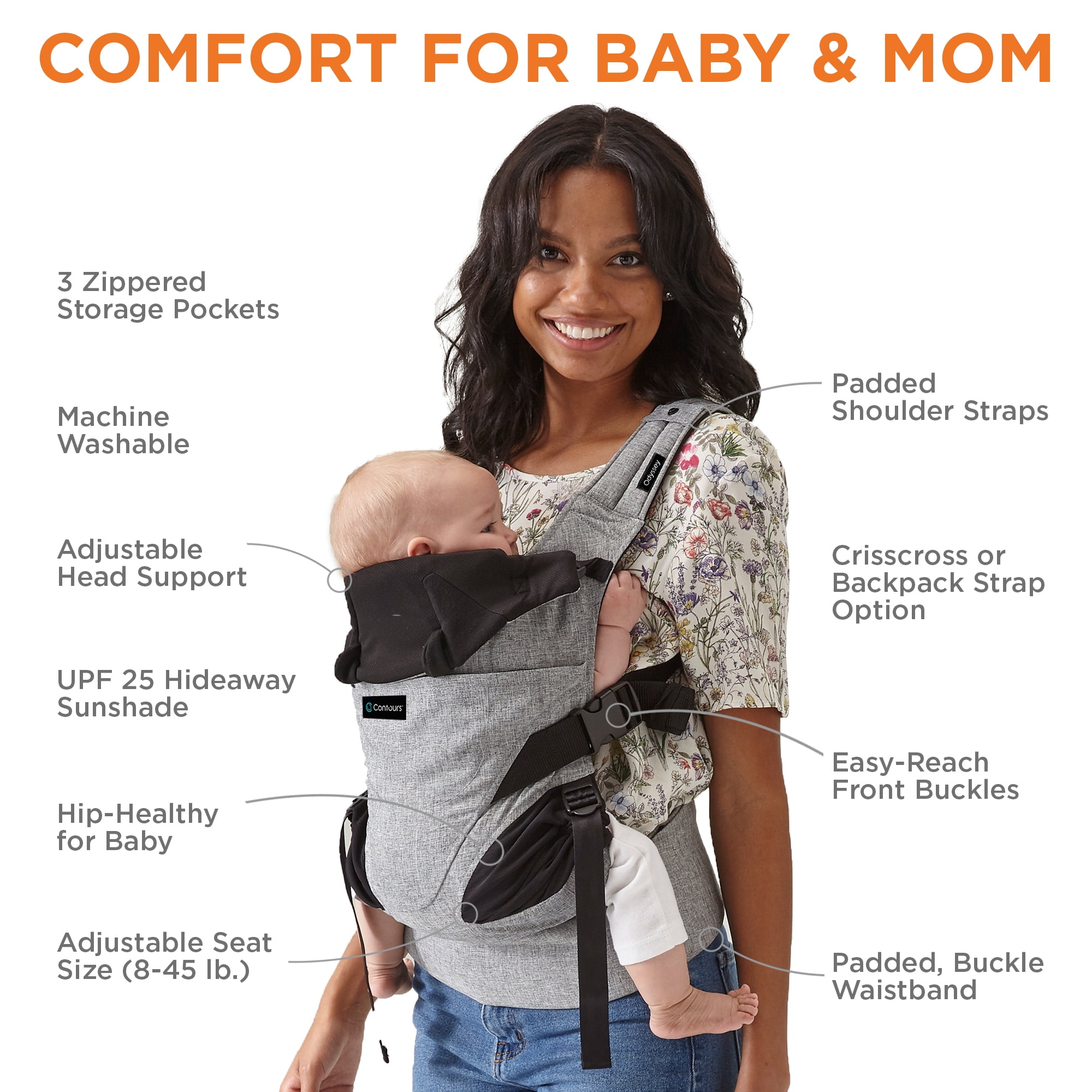 Contours Odyssey 5-position Baby Carrier