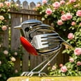 thumbnail image 6 of Hopewings Robin Bird Metal Art Sculpture, Handcrafted Steel Animal Statue, Waterproof, Indoor Outdoor Decorative Figurine, Home Garden Patio Office Desk Ornament, 6 of 6