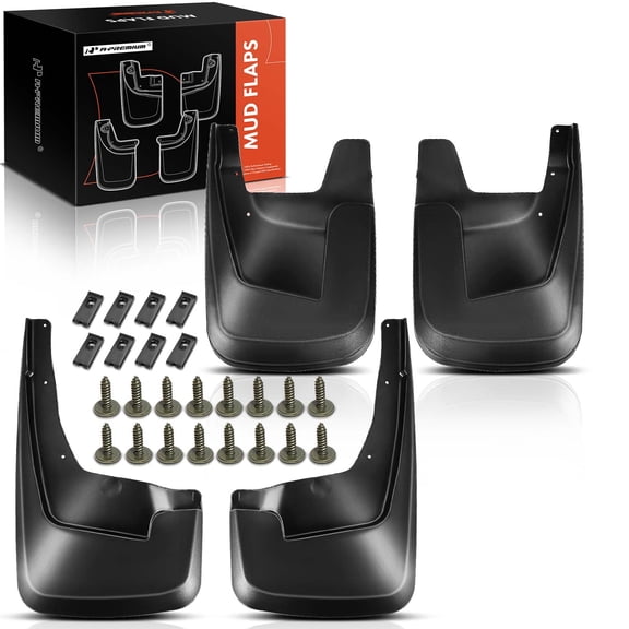 A-Premium Mud Flaps Splash Guards Compatible with Dodge Ram 1500 2019-2021 Front and Rear Without fender flares 4-PC Set