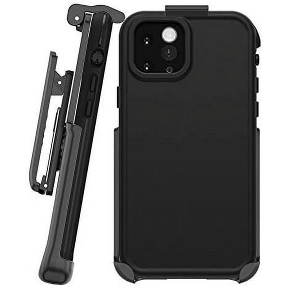 Belt Clip Holster Compatible with Lifeproof FRE Case for iPhone 11 6.1" case not Included Features: Secure Fit, Quick Release Latch, Durable Rotating Belt Clip & Built-in Kickstand