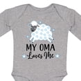 thumbnail image 4 of Inktastic My Oma Loves Me Baby Lamb Boys or Girls Long Sleeve Baby Bodysuit, 4 of 5