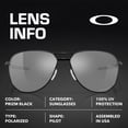 thumbnail image 4 of Oakley OO4147 Contrail Pilot Shaped Polarized Sunglasses for Men - Includes Official Eyewear Kit - Satin Black Frame with Prizm Black Lens, 4 of 5