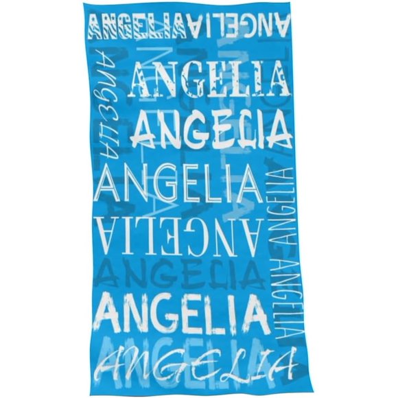 Personalized Beach Towel with Name for Women Kids Girls Boys Adults Bath Towel Custom Pool Towel Customized Summer Gift